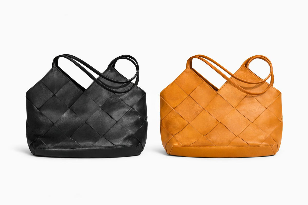 Naxos – Sac cuir tressé – OYA HUMANI – vue 2