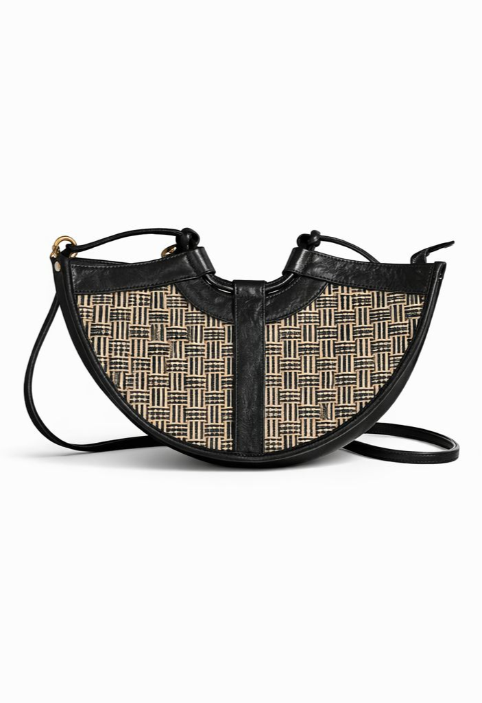 Capri – Leather & cane bag