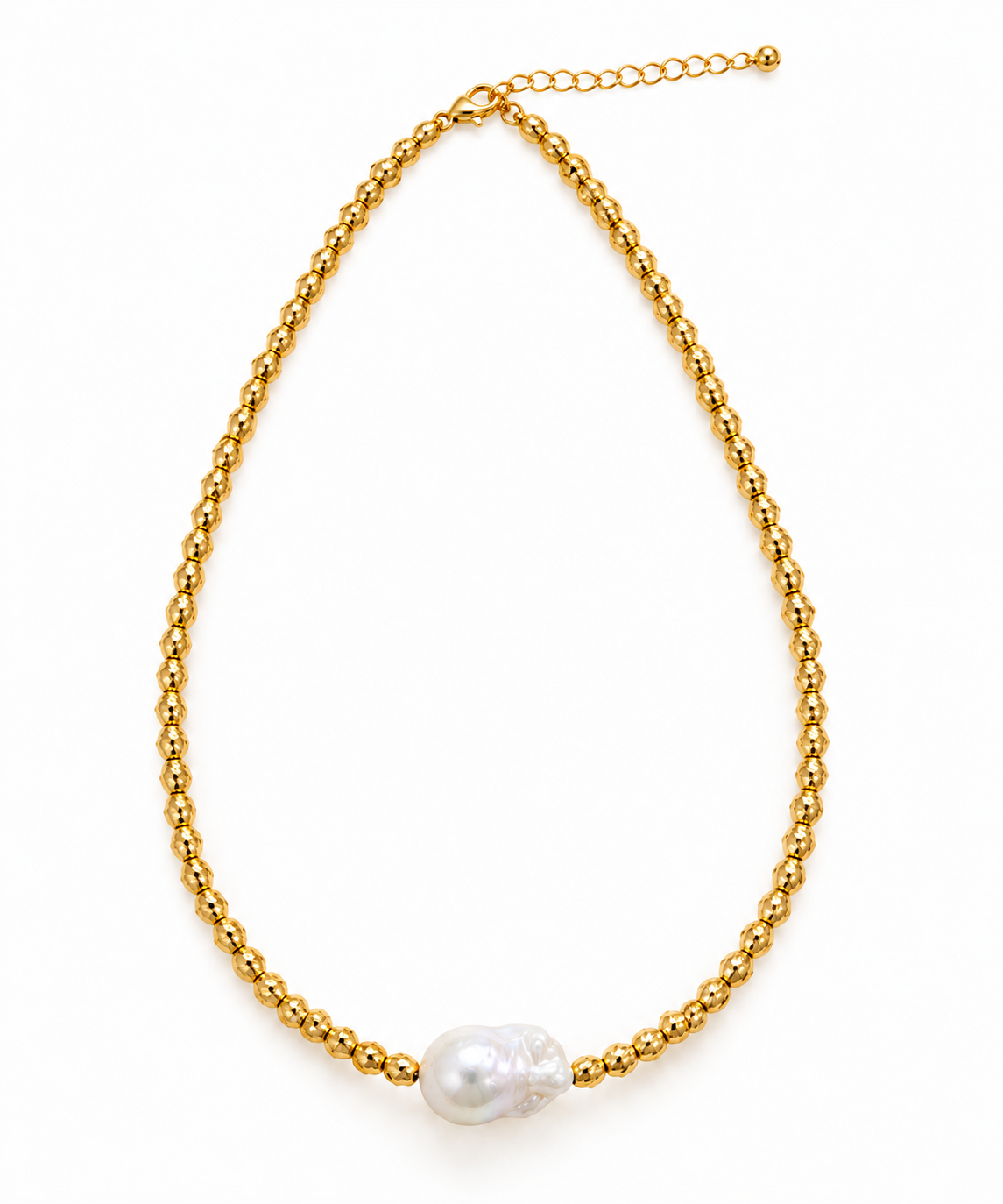 Collier Perla – Perle baroque & plaqué or – OYA HUMANI – vue 2